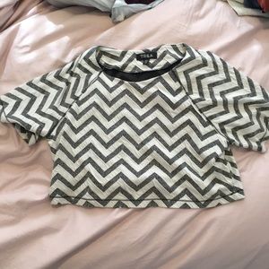 Chevron crop top